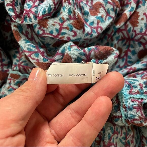 Poupette St Barth 3/4 Sleeve Ruffled Poncho Dress - Picture 8 of 12